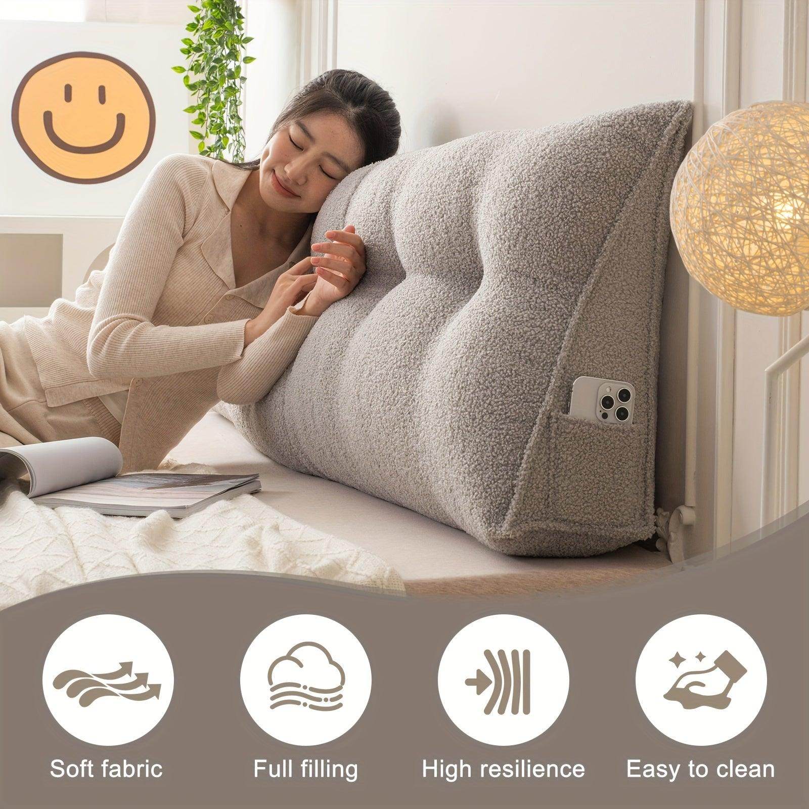 Removable & Washable Triangular Headboard Pillow - My Store