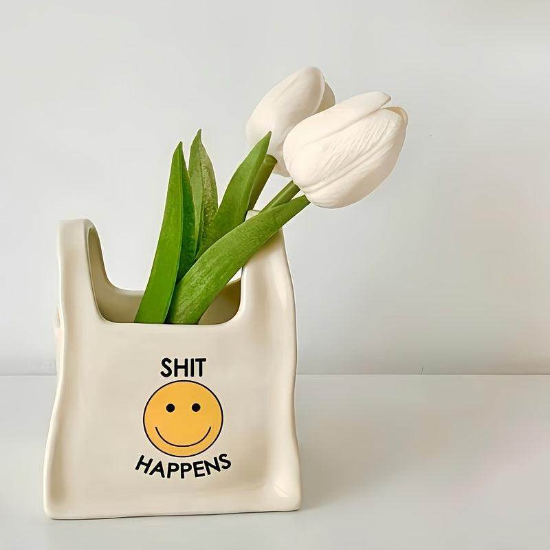 Ceramic Tote Bag Desk Organizer - My Store