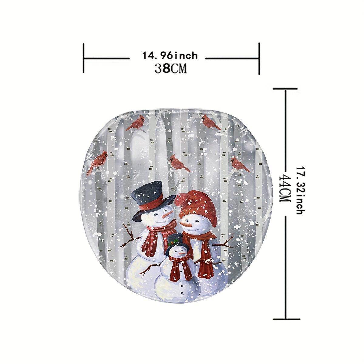 Christmas Snowman Shower Curtain Set - My Store