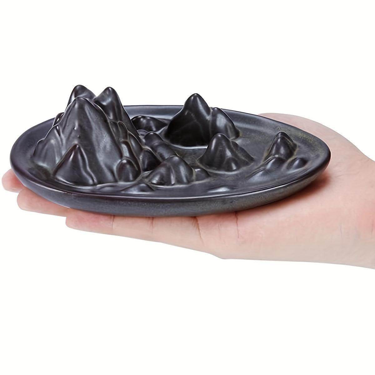 Ceramic Mountain Flowing Incense Burner - My Store
