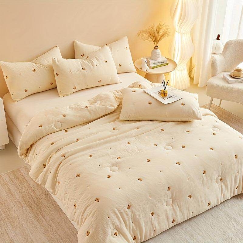 1pc Contemporary Embroidered Quilt - My Store