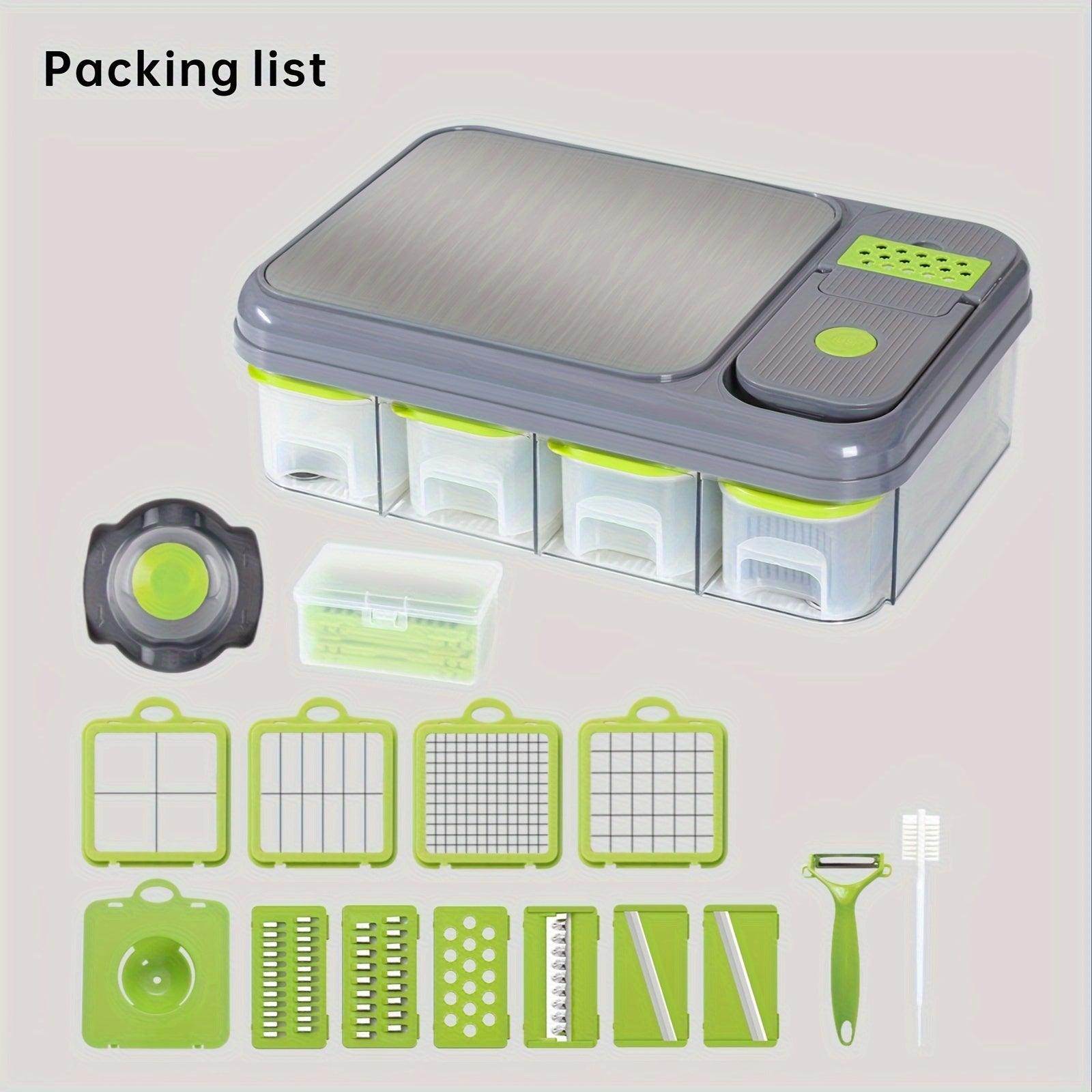 Vegetable Chopper & Grater with Container - My Store