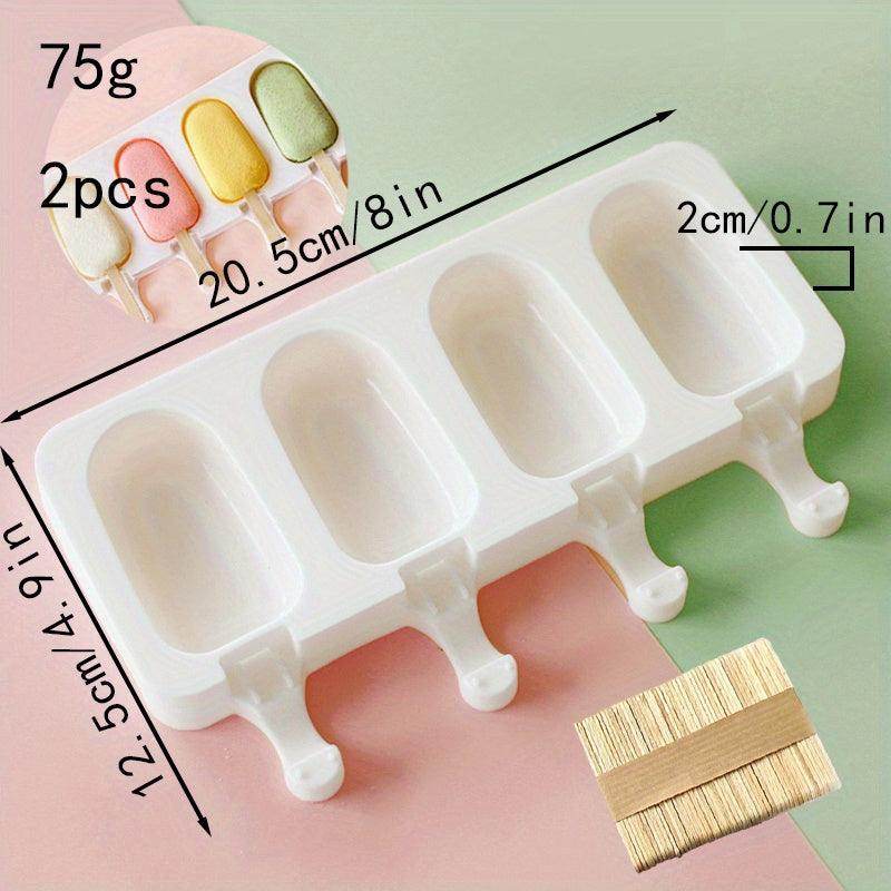 Silicone Ice Cream & Cake Molds - 2/50pcs Multipurpose Set - My Store
