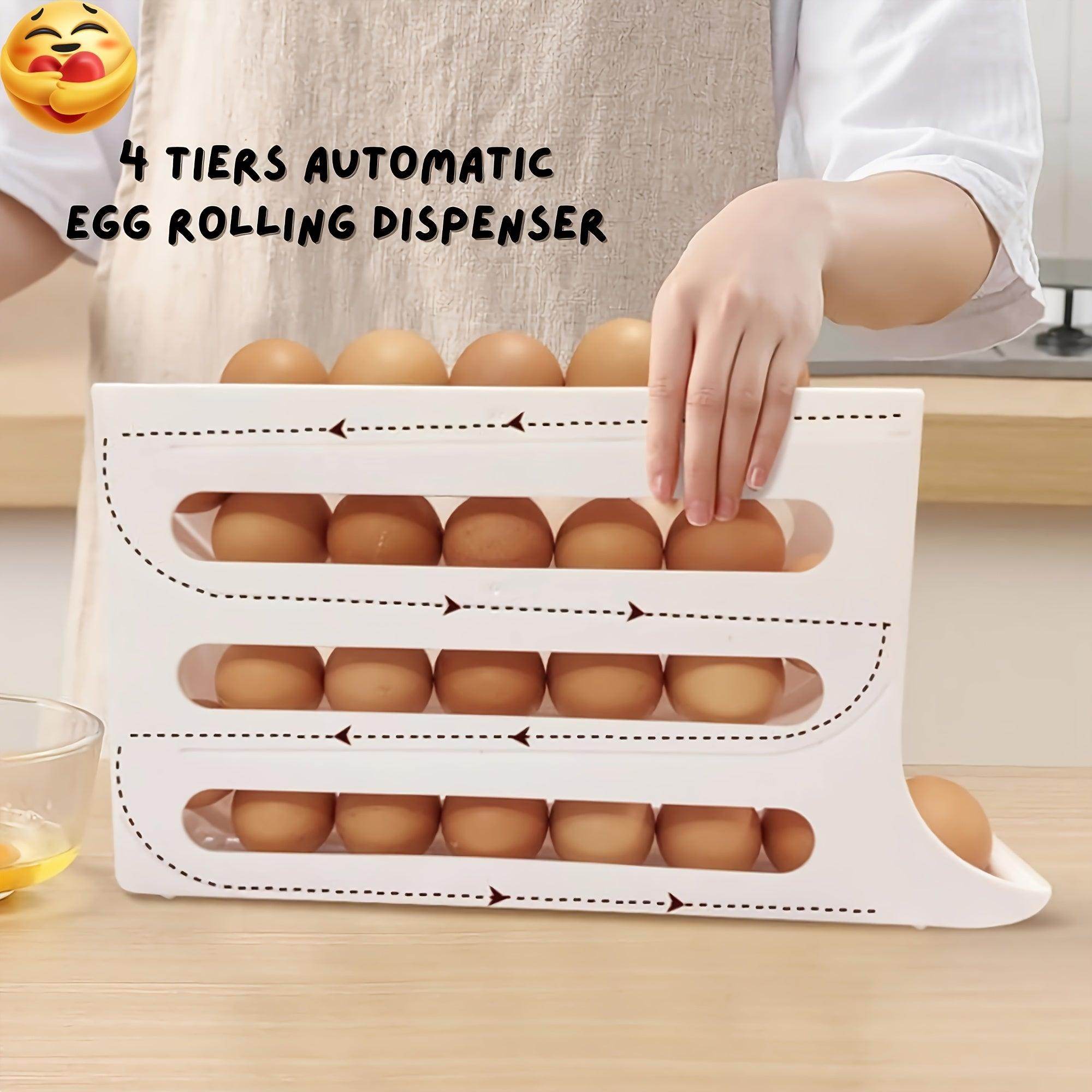 4-Tier Auto-Rolling Egg Dispenser - My Store