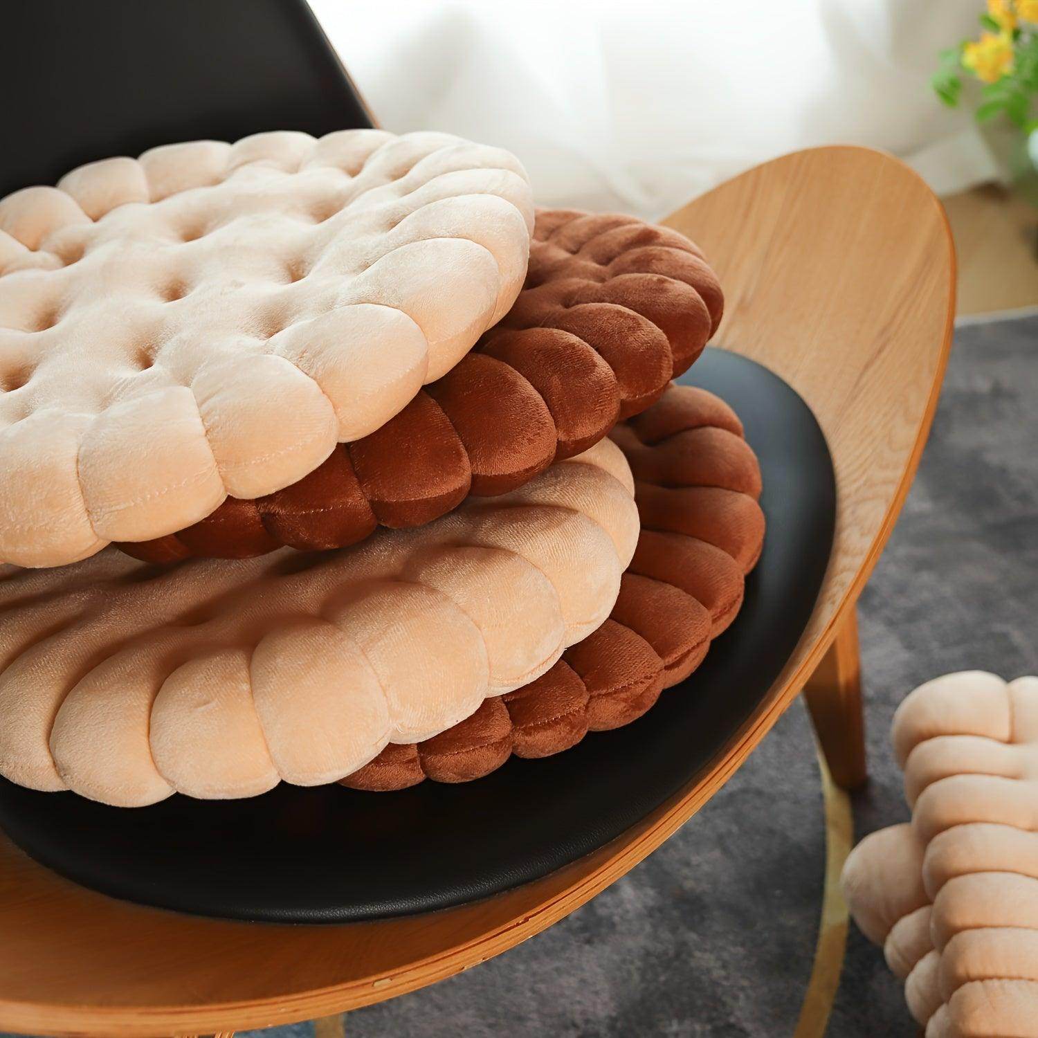 Vintage-Inspired Cookie-Shaped Seat Cushion - My Store