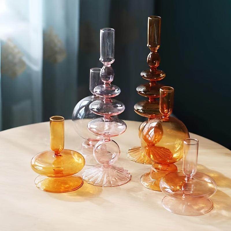 Romance Glass Candleholder - My Store