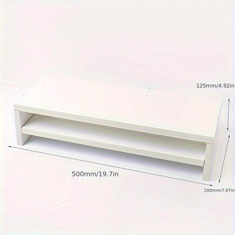 Wooden Laptop Riser Desk Organizer with Monitor Stand - My Store