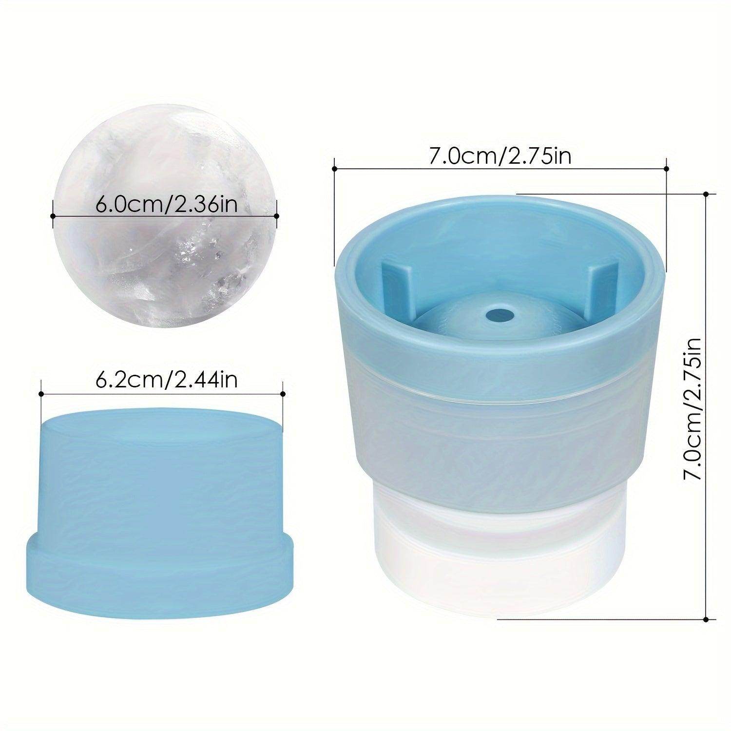3-Pack Silicone Ice Sphere Molds - Round Ice Ball Maker - My Store