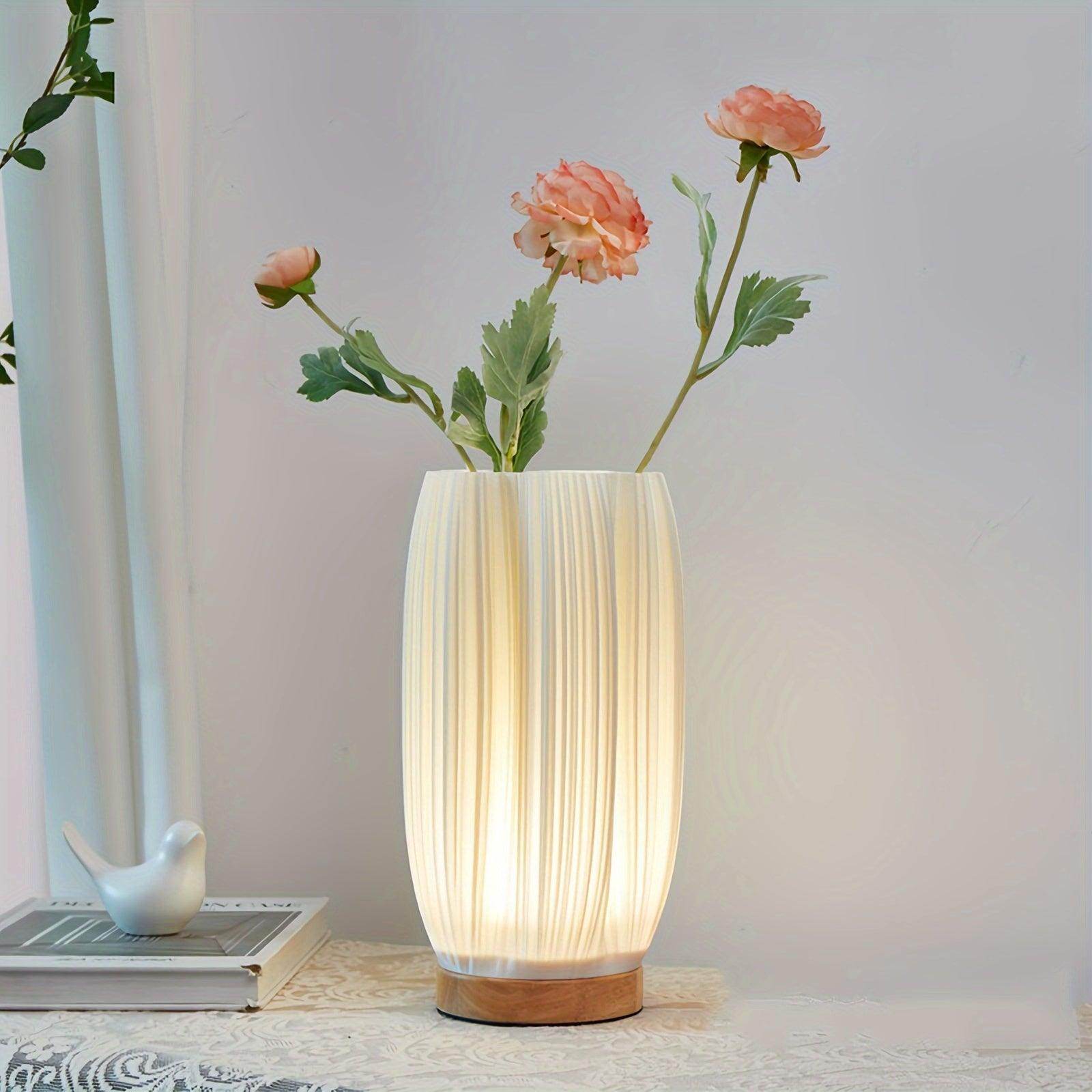 Modern LED Vase Table Lamp – USB Rechargeable & Dimmable - My Store