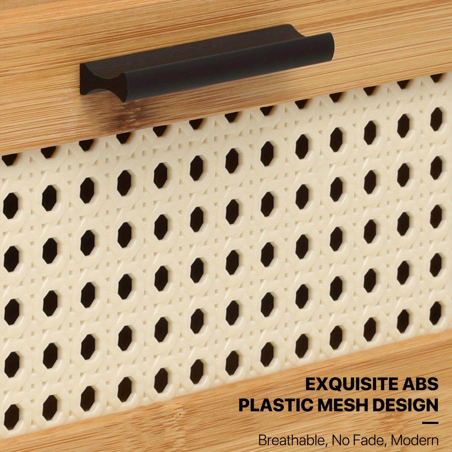 3-Drawers Rattan Nightstand - My Store