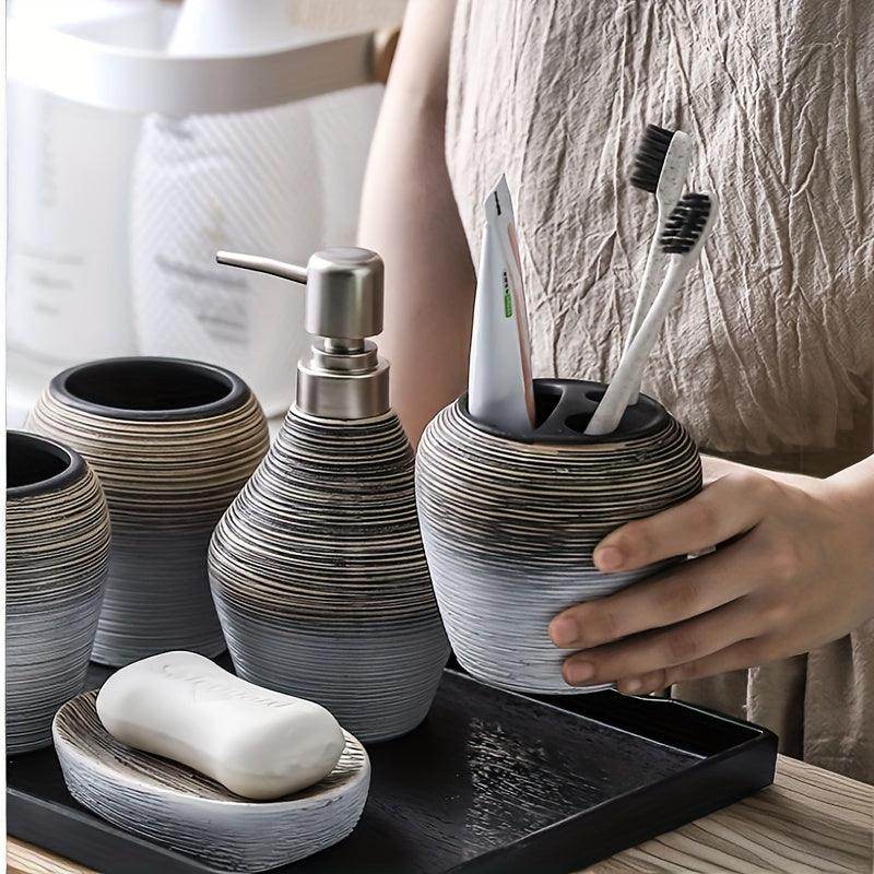 5-Piece Ceramic Bathroom Set - My Store
