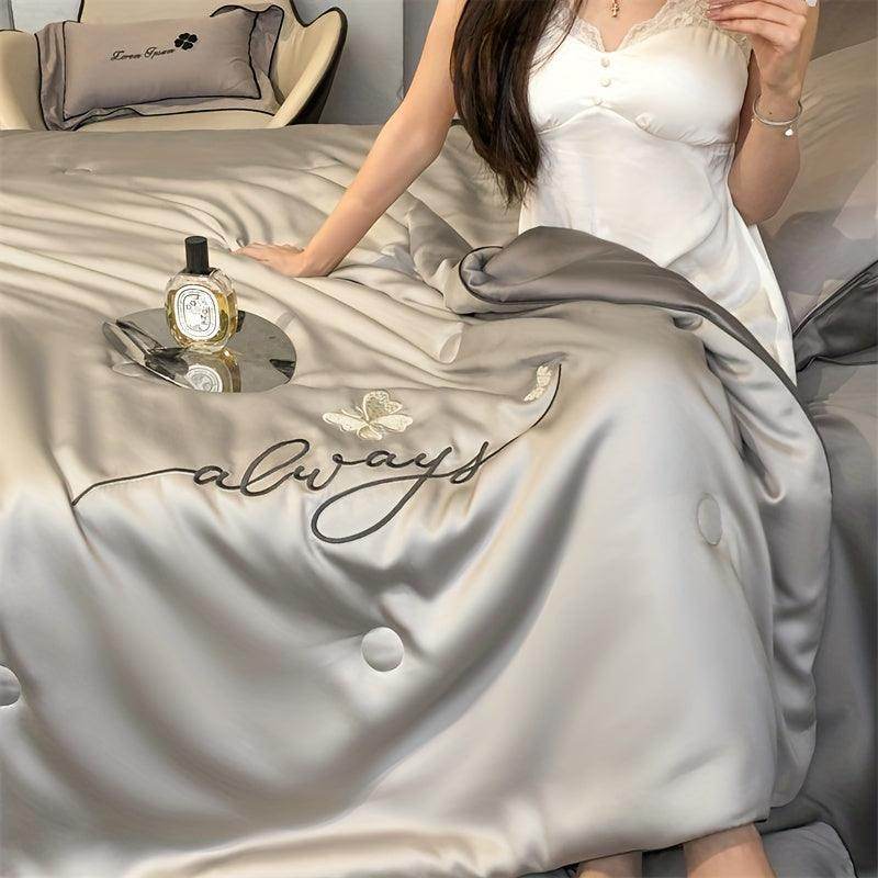 Luxury Embroidered Summer Cooling Quilt - My Store