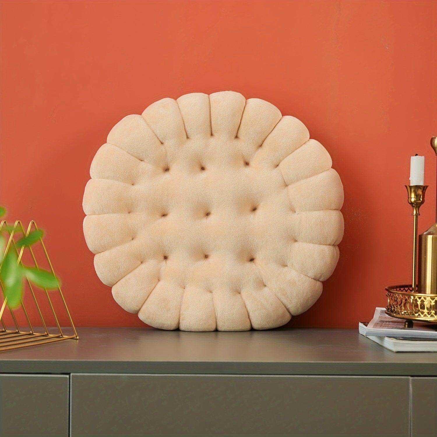 Vintage-Inspired Cookie-Shaped Seat Cushion - My Store