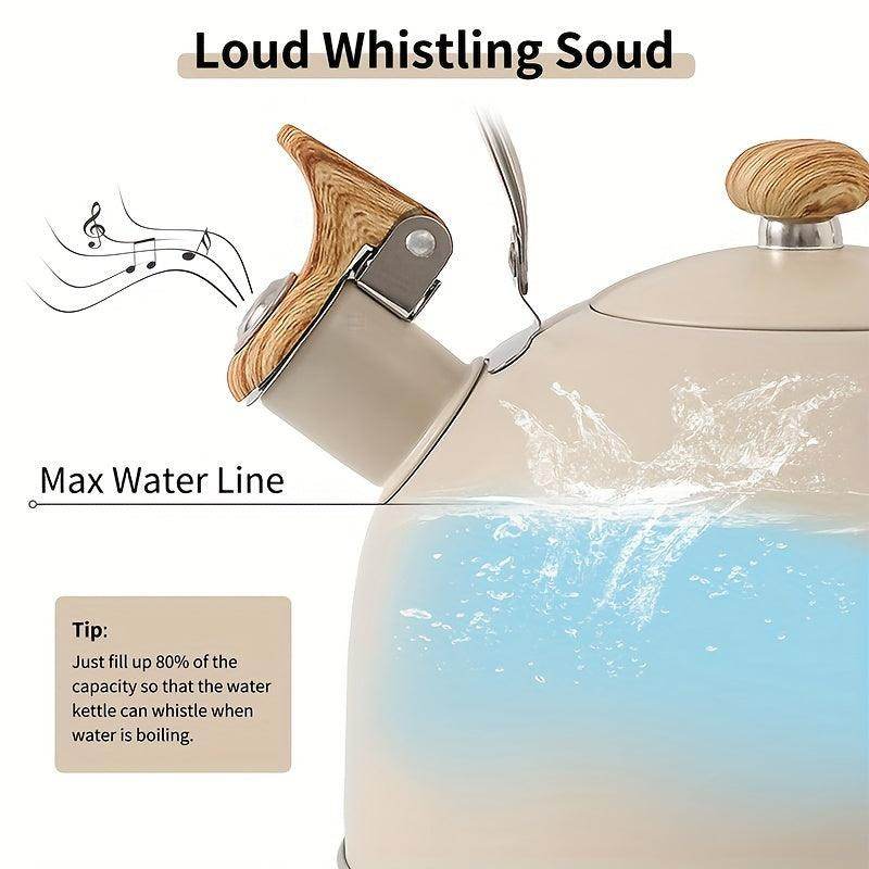 Tea Kettle with Wooden Handle - 2.5L Capacity - My Store