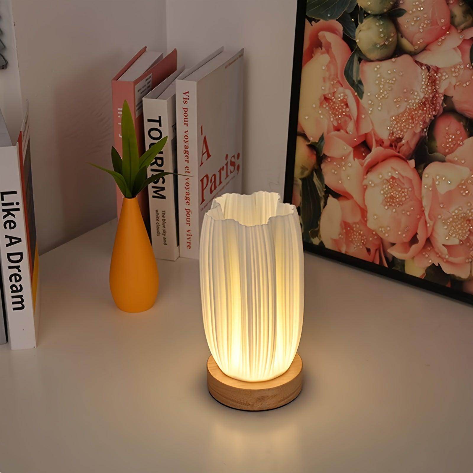 Modern LED Vase Table Lamp – USB Rechargeable & Dimmable - My Store