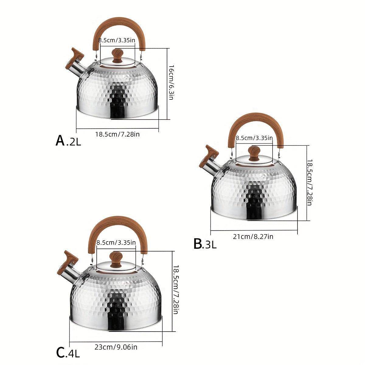 Stainless Steel Whistling Kettle - 2L Capacity - My Store