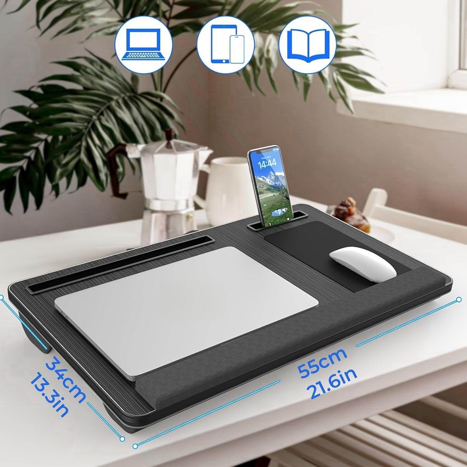 Large Portable Laptop Desk with Storage - My Store