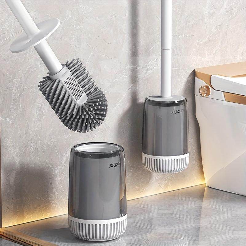 Silicone Bristle Toilet Brush Set with Ventilated Holder - My Store