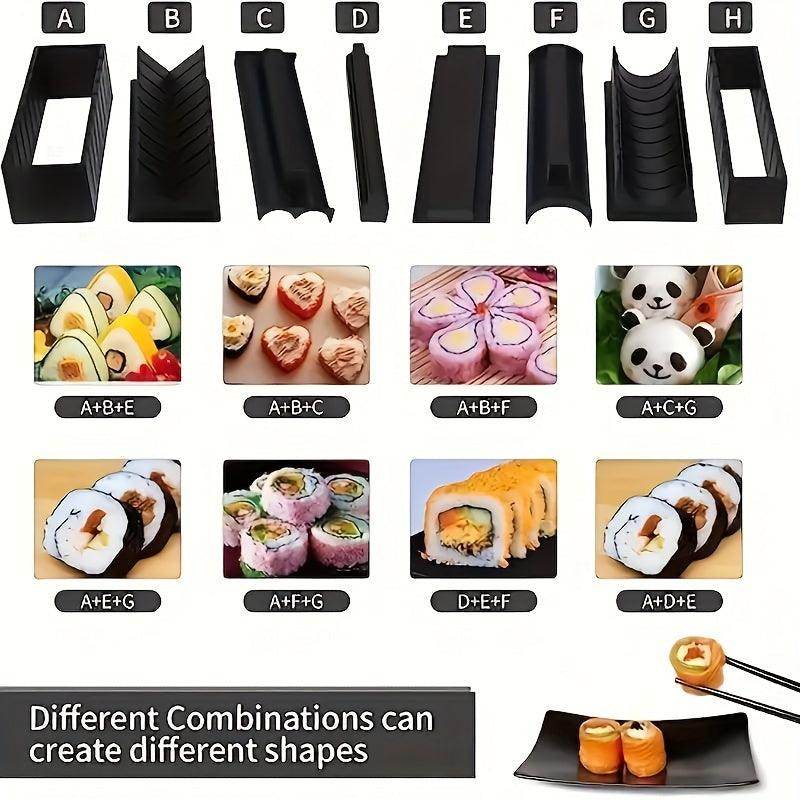 10pcs Japanese Sushi Making Kit with Molds & Accessories - My Store