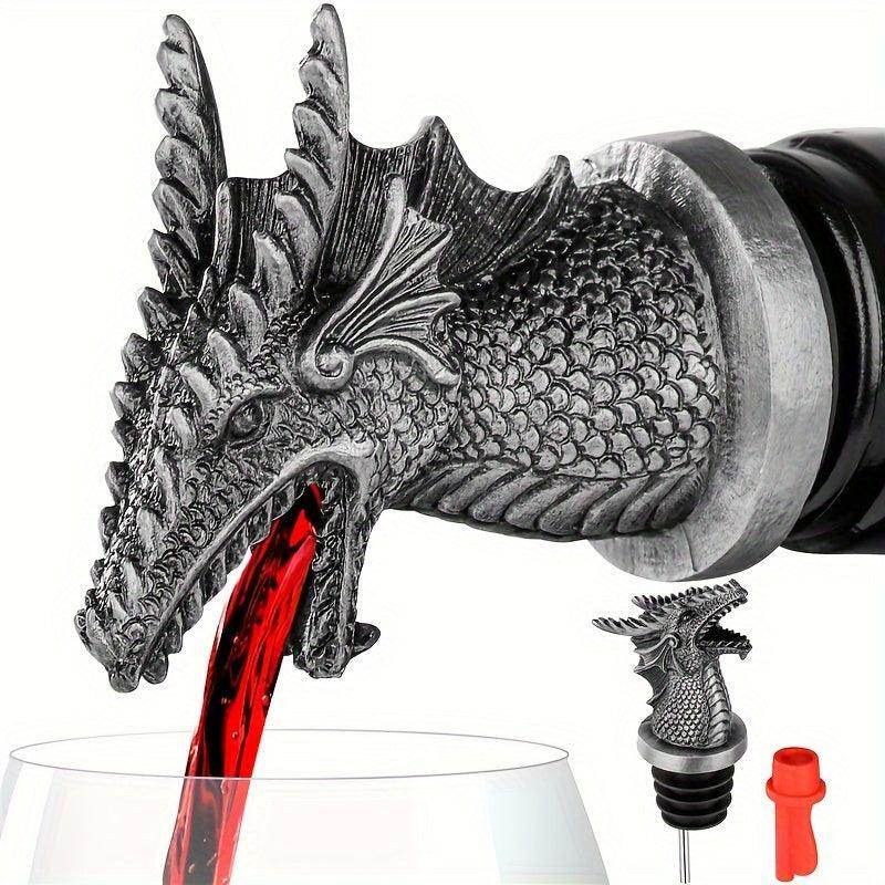 Golden Dragon Head Wine Pourer - My Store