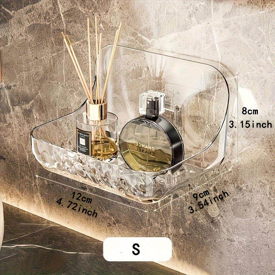 Wall-Mounted Transparent Resin Bathroom Organizer - My Store