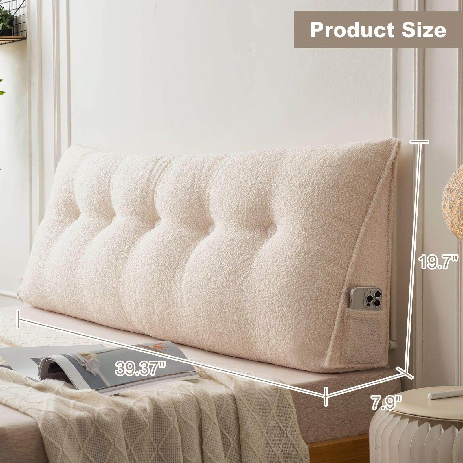 Removable & Washable Triangular Headboard Pillow - My Store