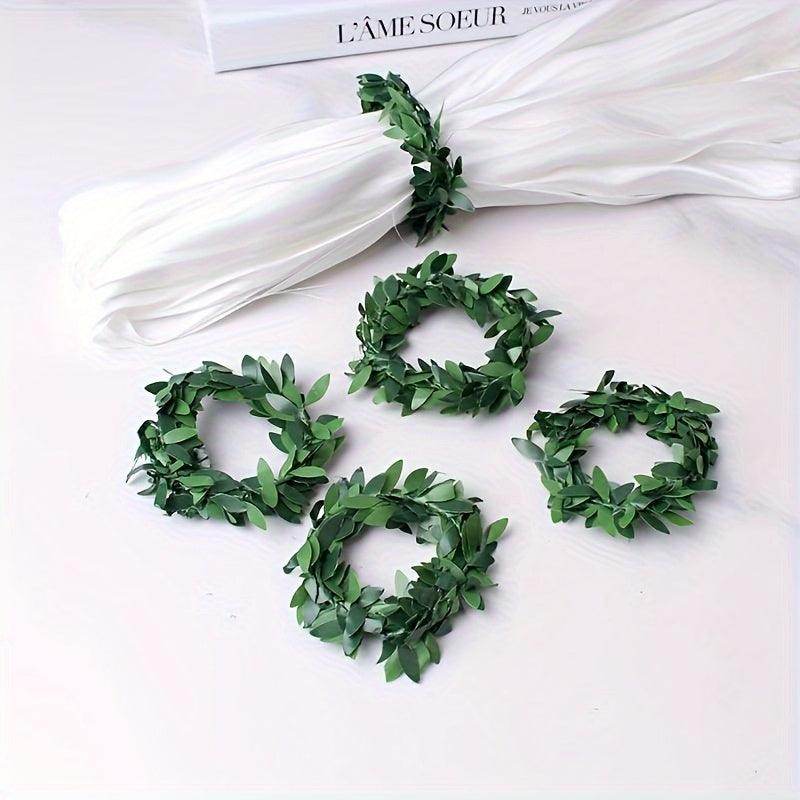 10pcs/set, Imitation Rattan Ring Napkin Rings - My Store