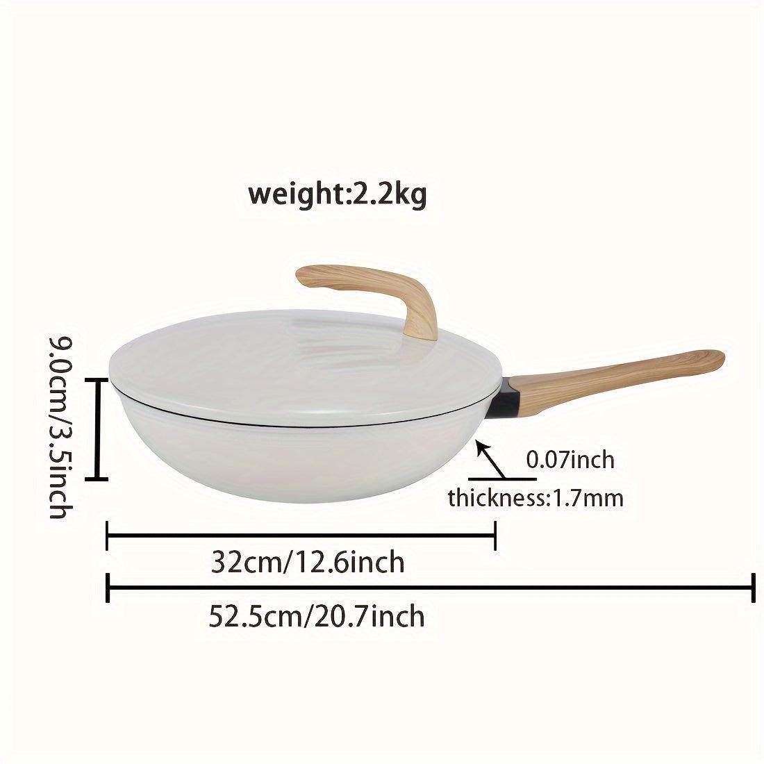 Premium Nonstick Cast Iron Pan Set with Wooden Handles - My Store