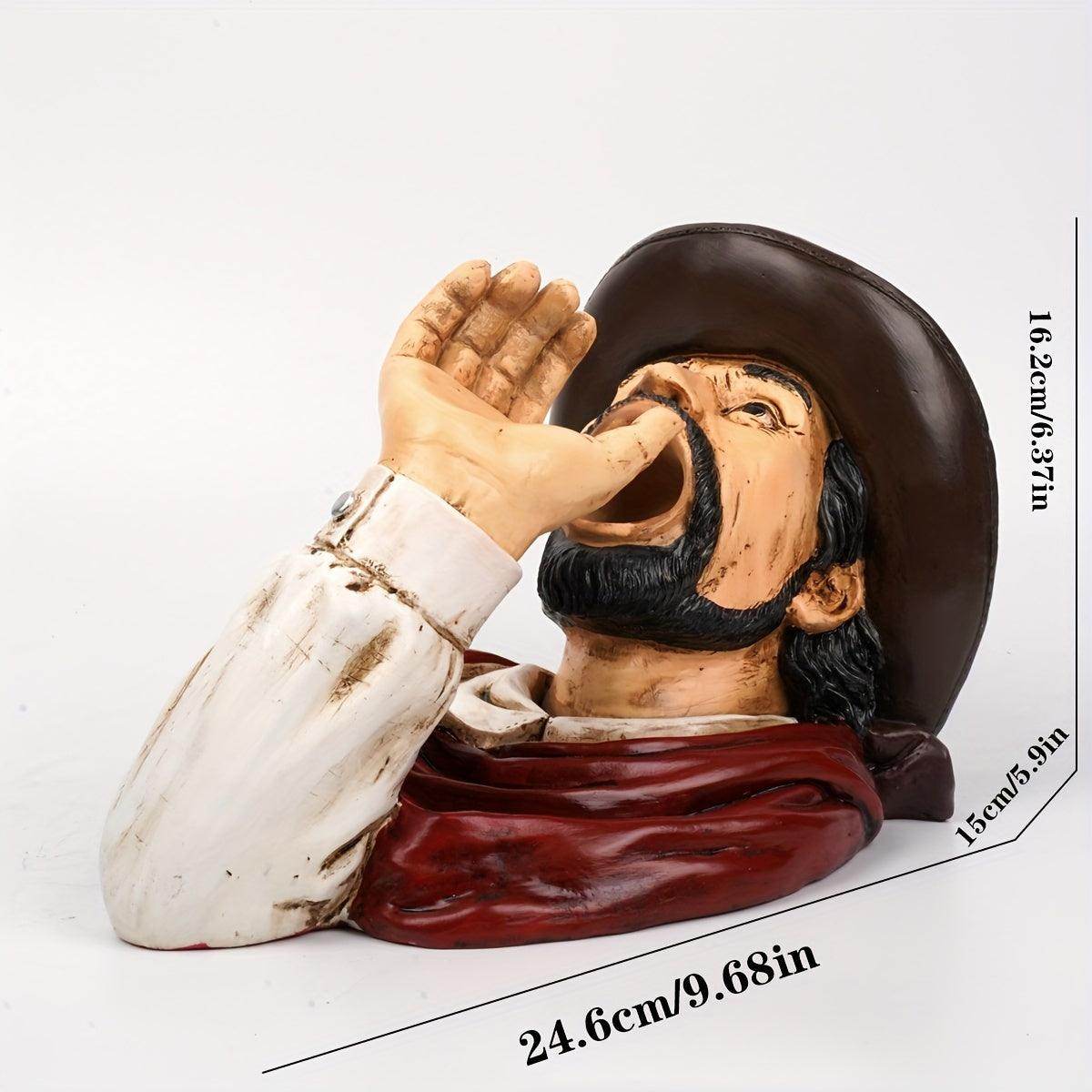 Western Denim Style Resin Bottle Holder - My Store