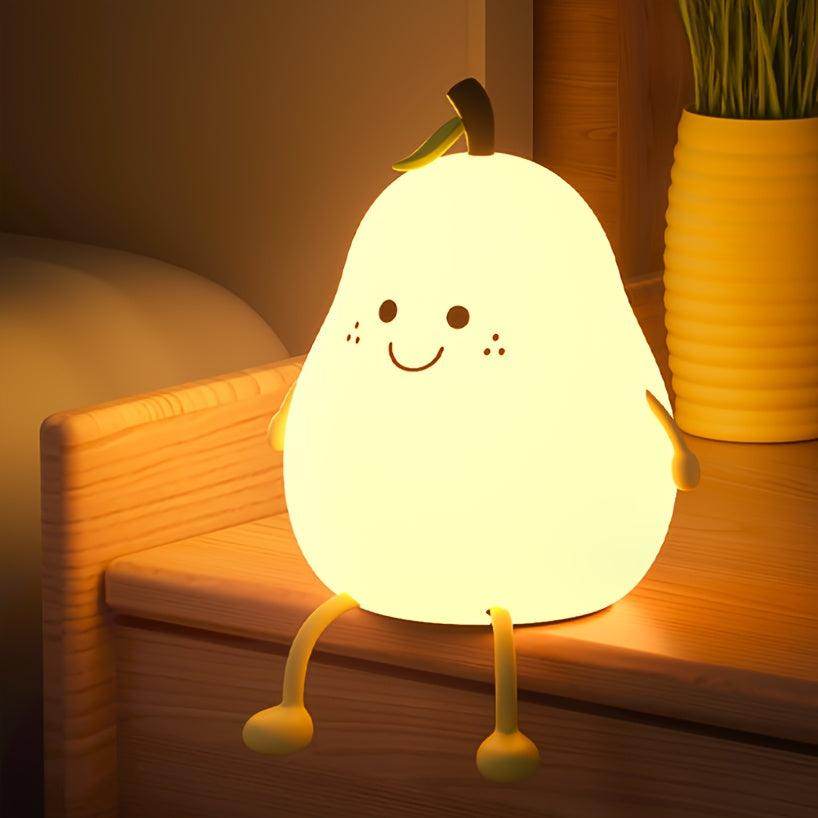 Touch LED Night Light – Pear-Shaped, USB Rechargeable - My Store