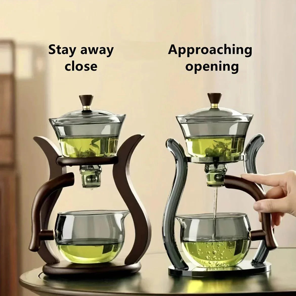 Semi-Automatic Glass Teapot Set with Infuser - My Store