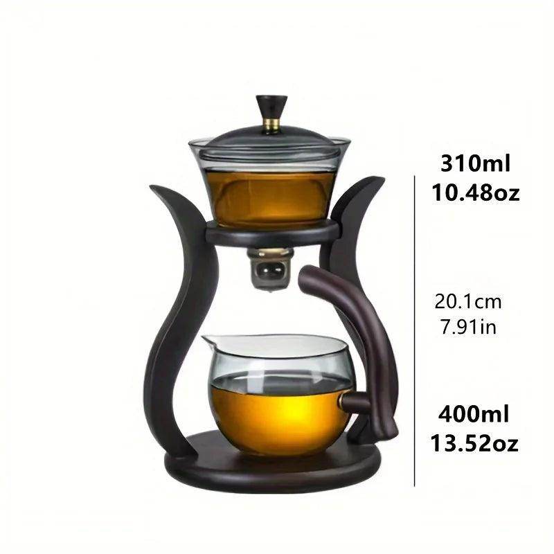 Semi-Automatic Glass Teapot Set with Infuser - My Store
