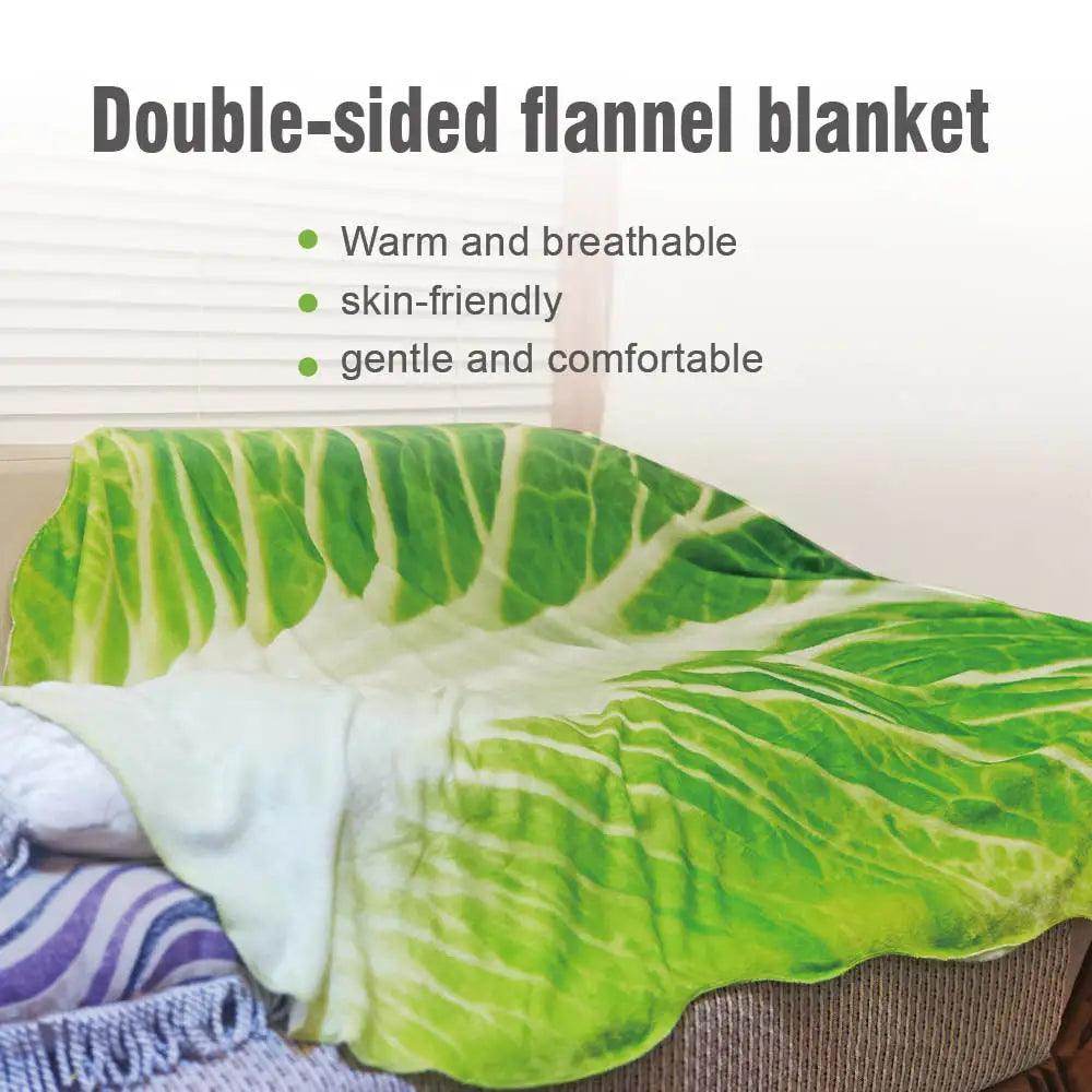 Double-Sided Flannel Cabbage Blanket - My Store
