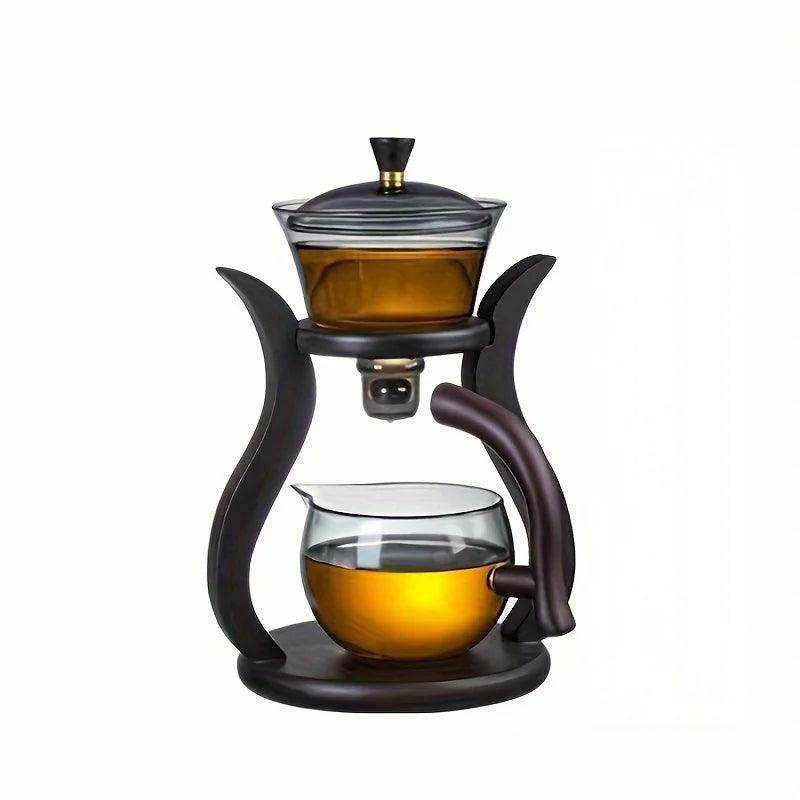 Semi-Automatic Glass Teapot Set with Infuser - My Store