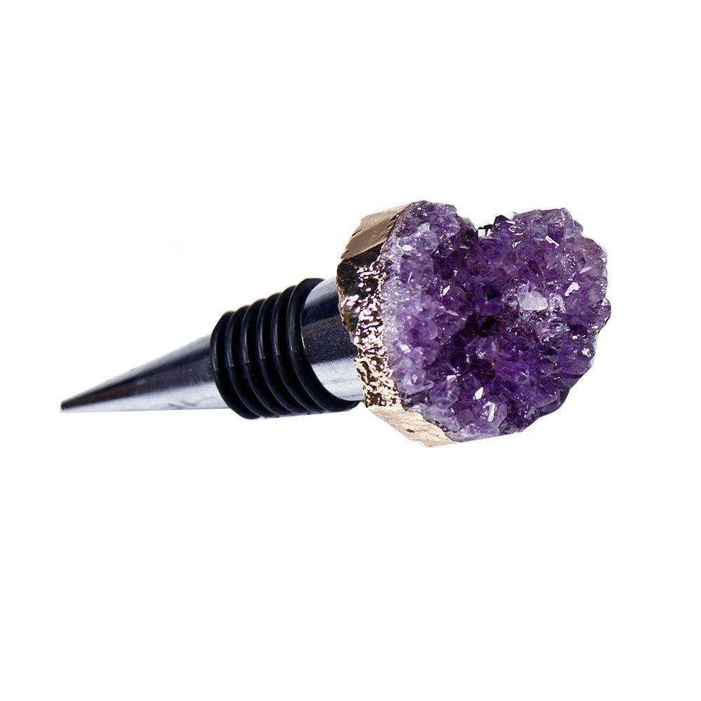 1pc Natural Amethyst Wine Stopper - My Store