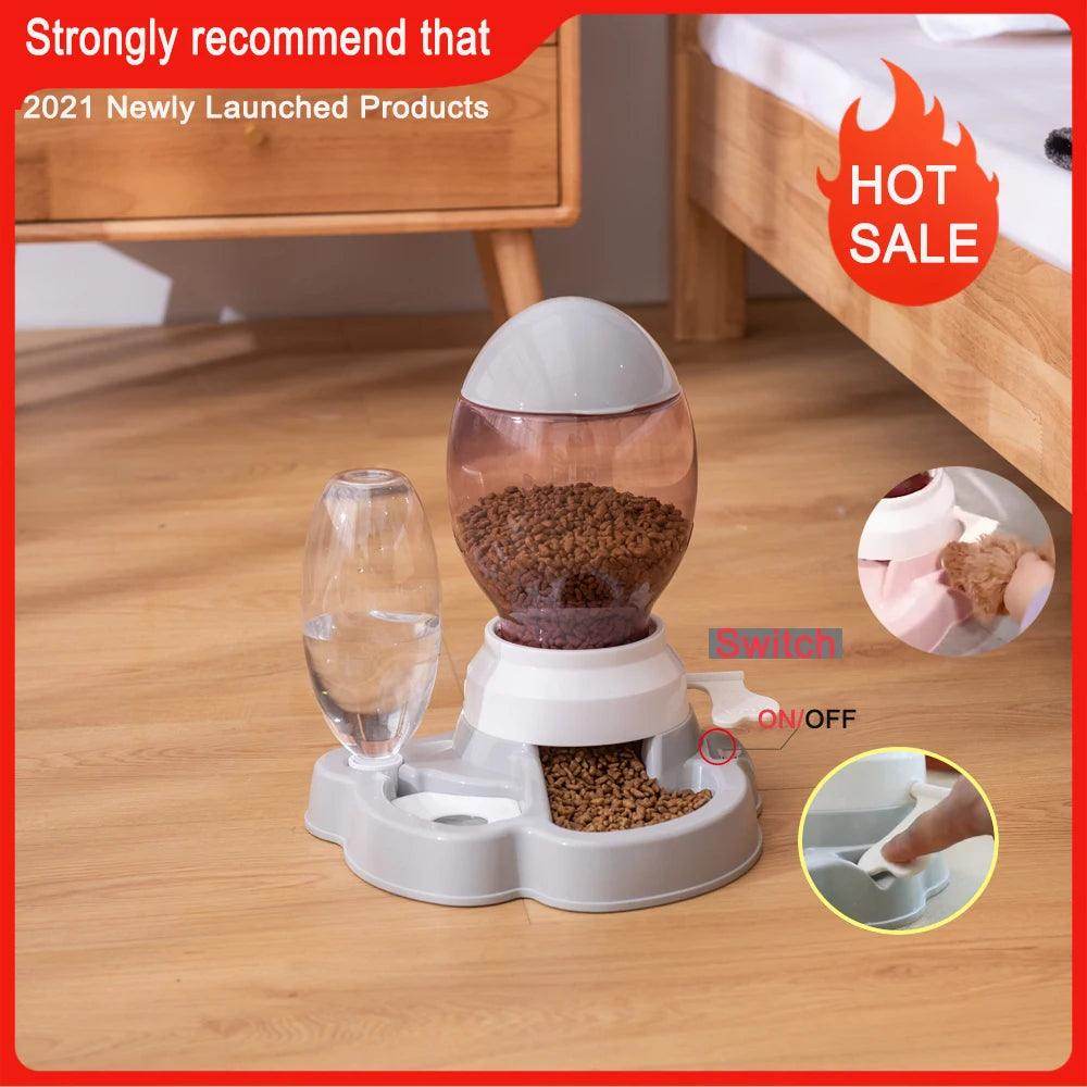Cat/Dog Feeder Bowl with Automatic Drinking Fountain (1.5L Capacity) - My Store