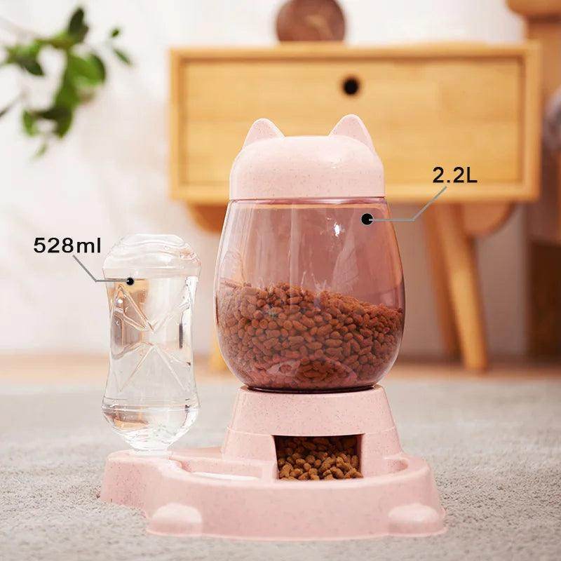 Cat/Dog Feeder Bowl with Automatic Drinking Fountain (1.5L Capacity) - My Store