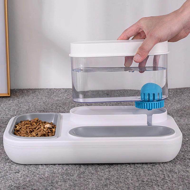 Cat/Dog Feeder Bowl with Automatic Drinking Fountain (1.5L Capacity) - My Store