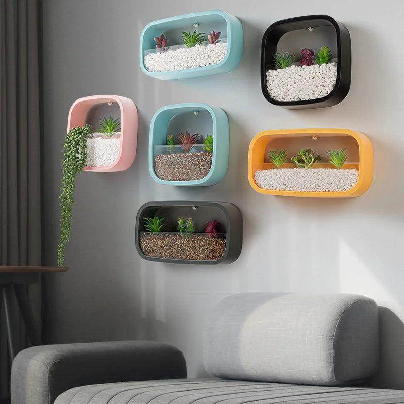 Modern Transparent Wall Vase - My Store