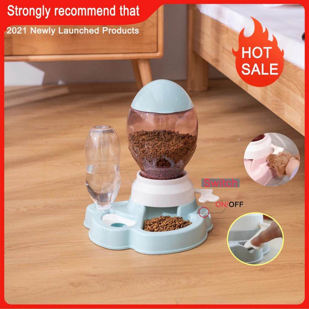 Cat/Dog Feeder Bowl with Automatic Drinking Fountain (1.5L Capacity) - My Store