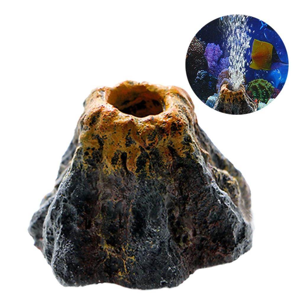 Simulation Volcano Aquarium Aerator Rockery - My Store