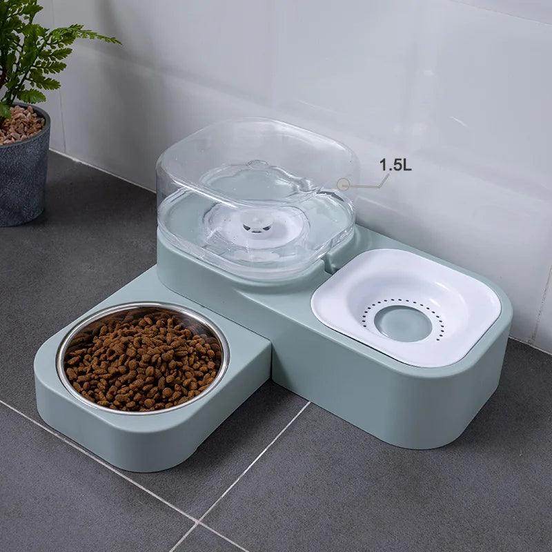 Cat/Dog Feeder Bowl with Automatic Drinking Fountain (1.5L Capacity) - My Store