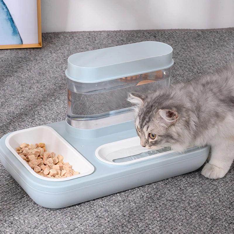Cat/Dog Feeder Bowl with Automatic Drinking Fountain (1.5L Capacity) - My Store