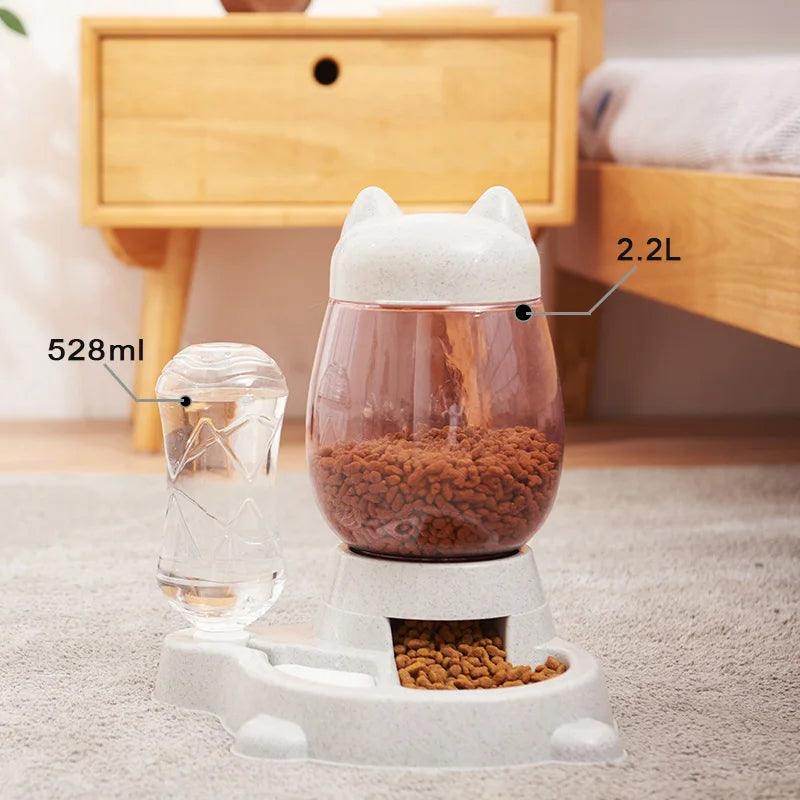 Cat/Dog Feeder Bowl with Automatic Drinking Fountain (1.5L Capacity) - My Store