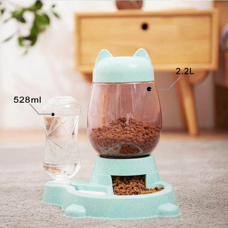 Cat/Dog Feeder Bowl with Automatic Drinking Fountain (1.5L Capacity) - My Store