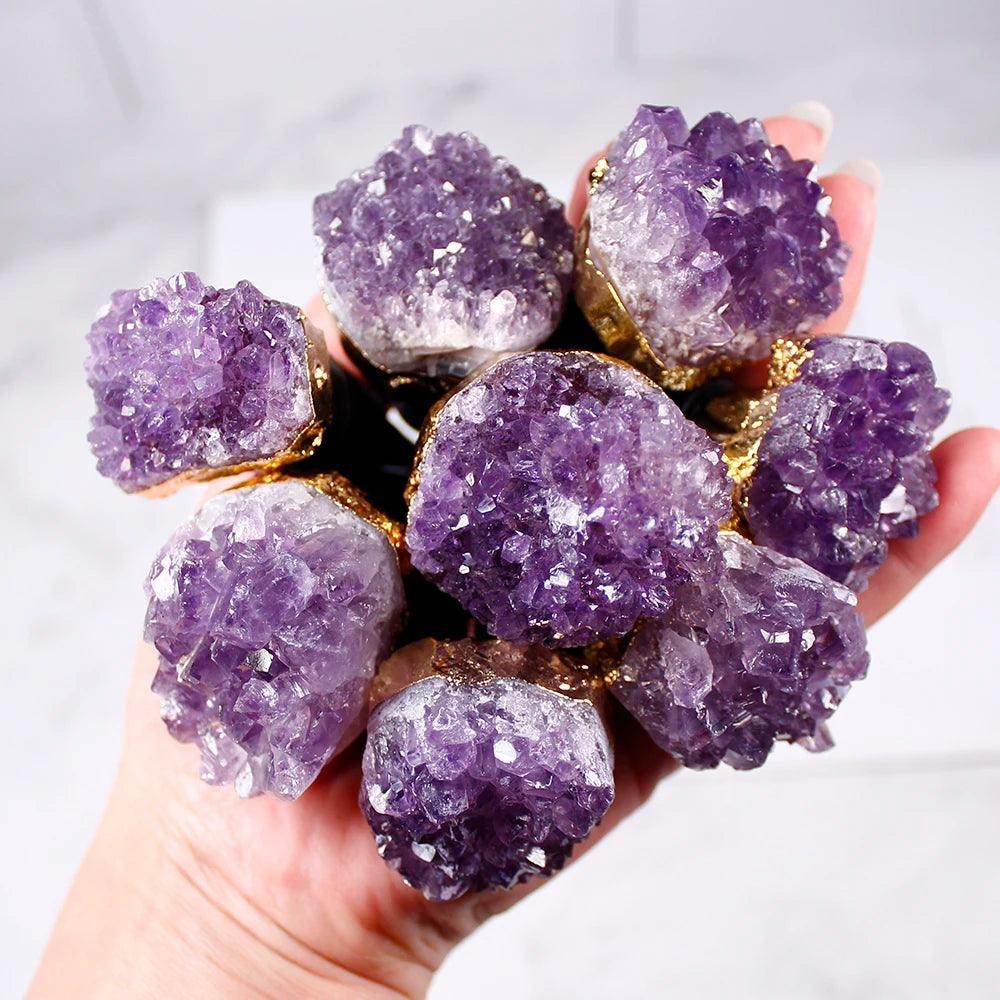 1pc Natural Amethyst Wine Stopper - My Store