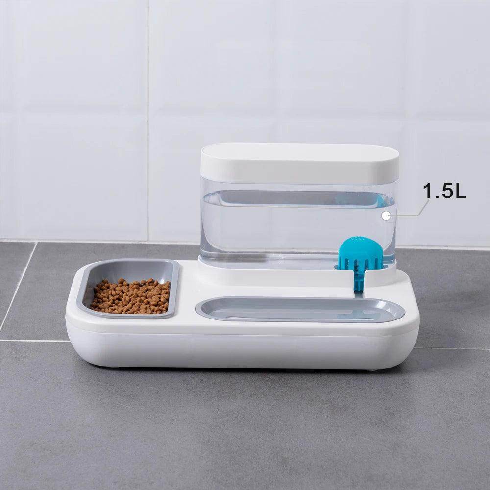 Cat/Dog Feeder Bowl with Automatic Drinking Fountain (1.5L Capacity) - My Store