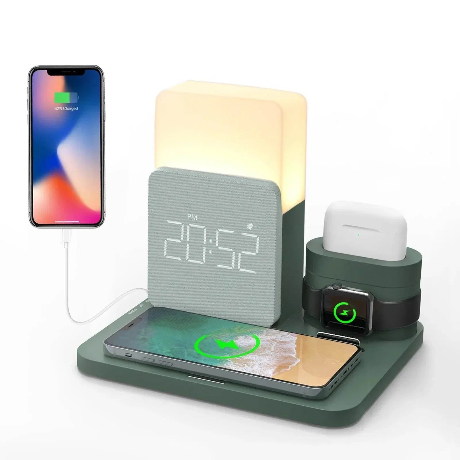 Multifunctional Fast Charging LED Lamp – Wireless Charging Station - My Store