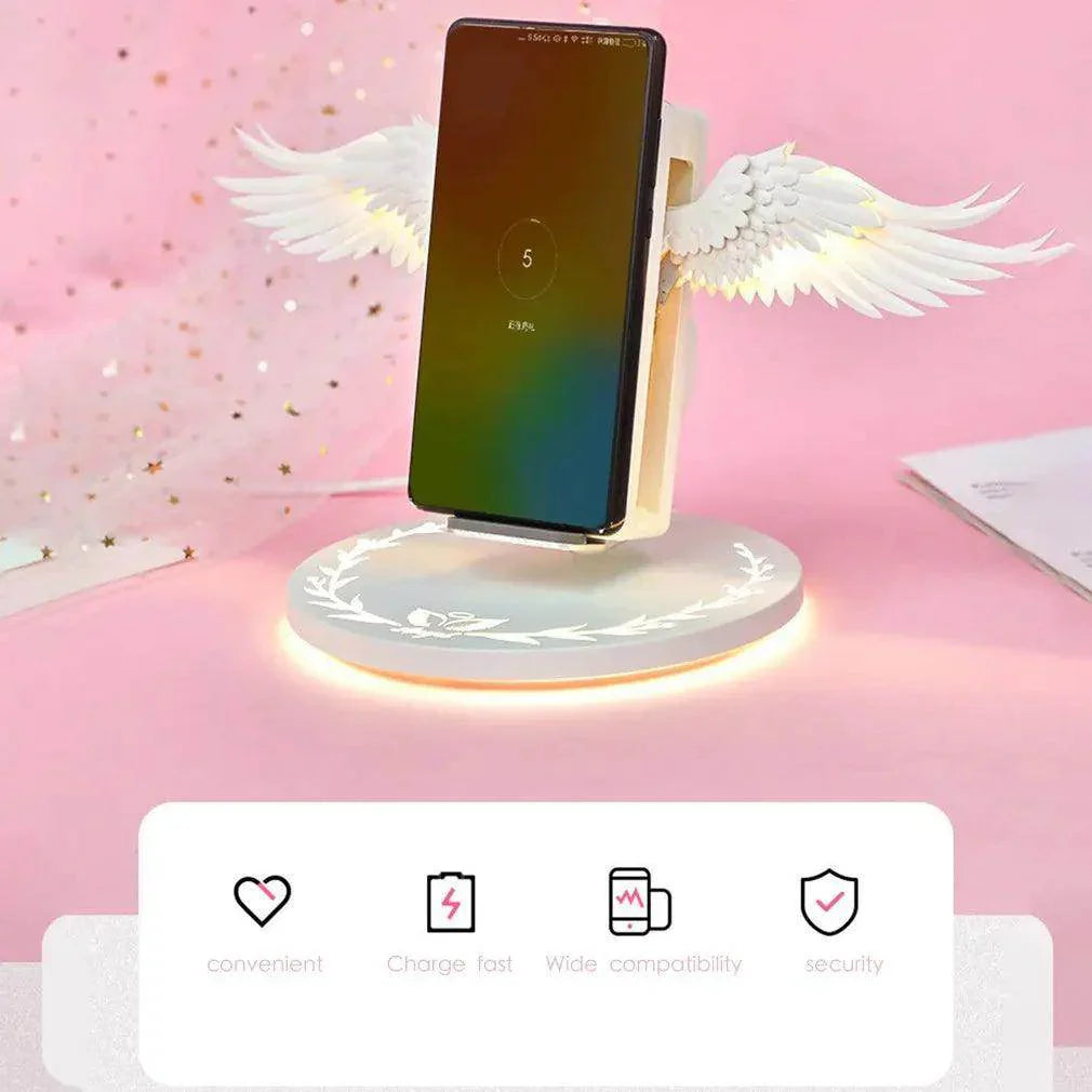 Creative Angel Wings Wireless Charger – 10W Fast Charge - My Store