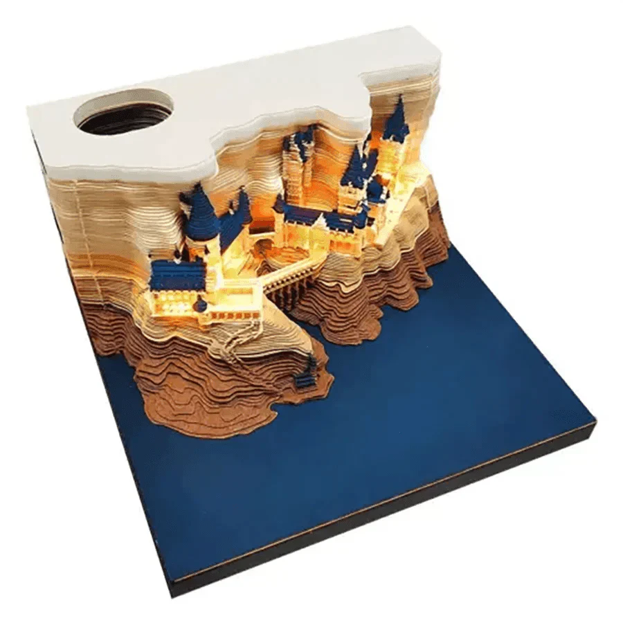 Mystical 3D Desk Calendar Pop-Up Castle - My Store
